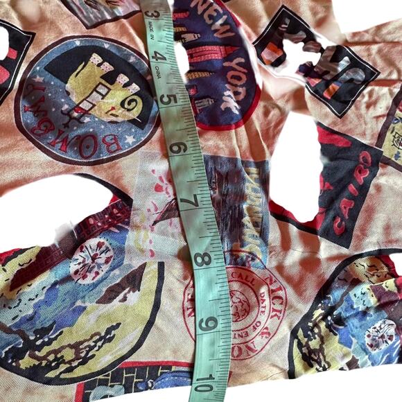 Vintage Scarf Silk Velvet Travel Indie Head Covering Headwrap Packable Vacation - Picture 8 of 8